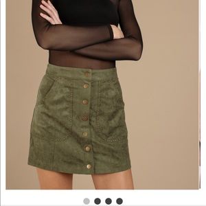 NEW WITH TAGS SUEDE SKIRT